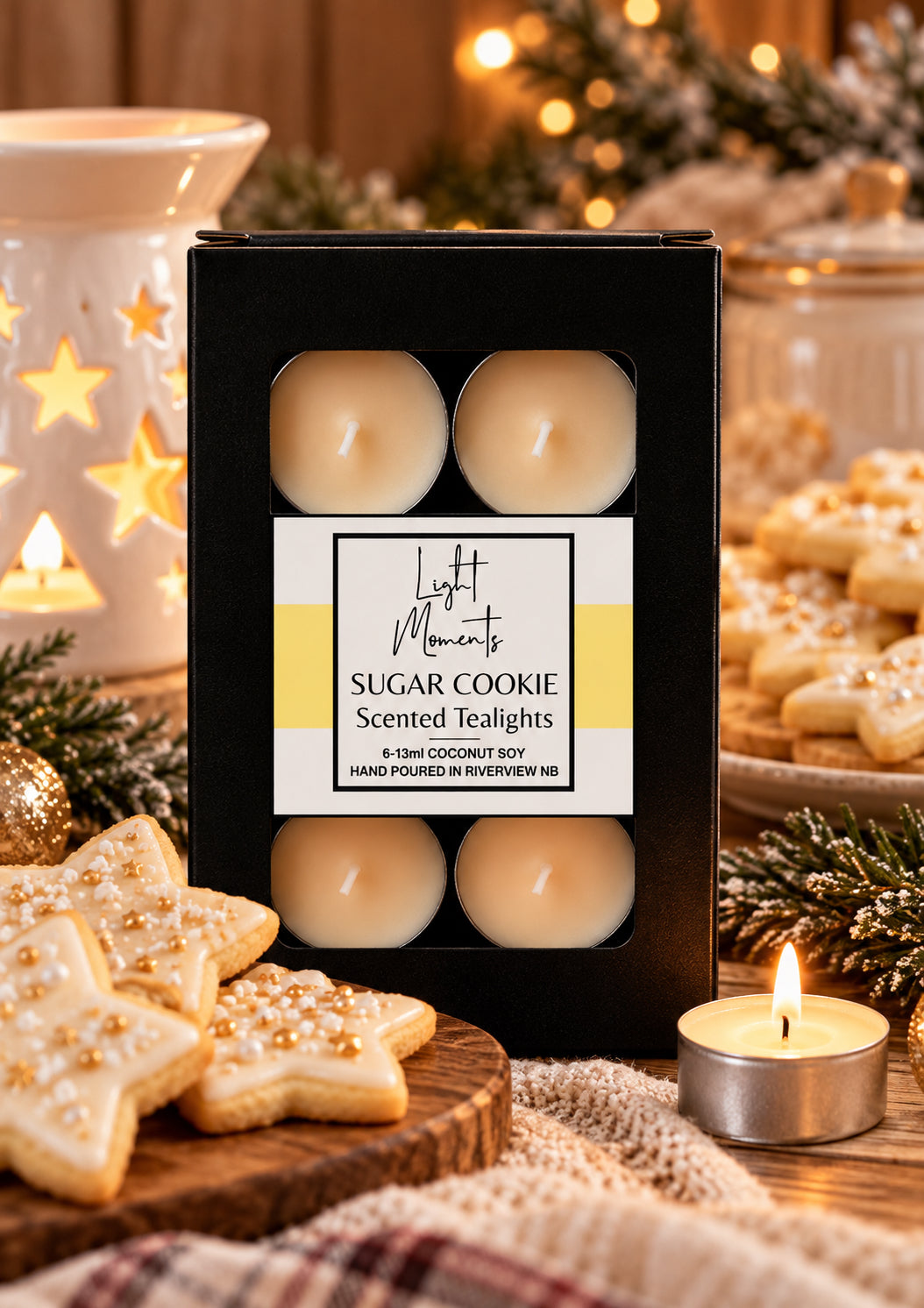 Précommande - Bougies chauffe-plat parfum biscuit au sucre