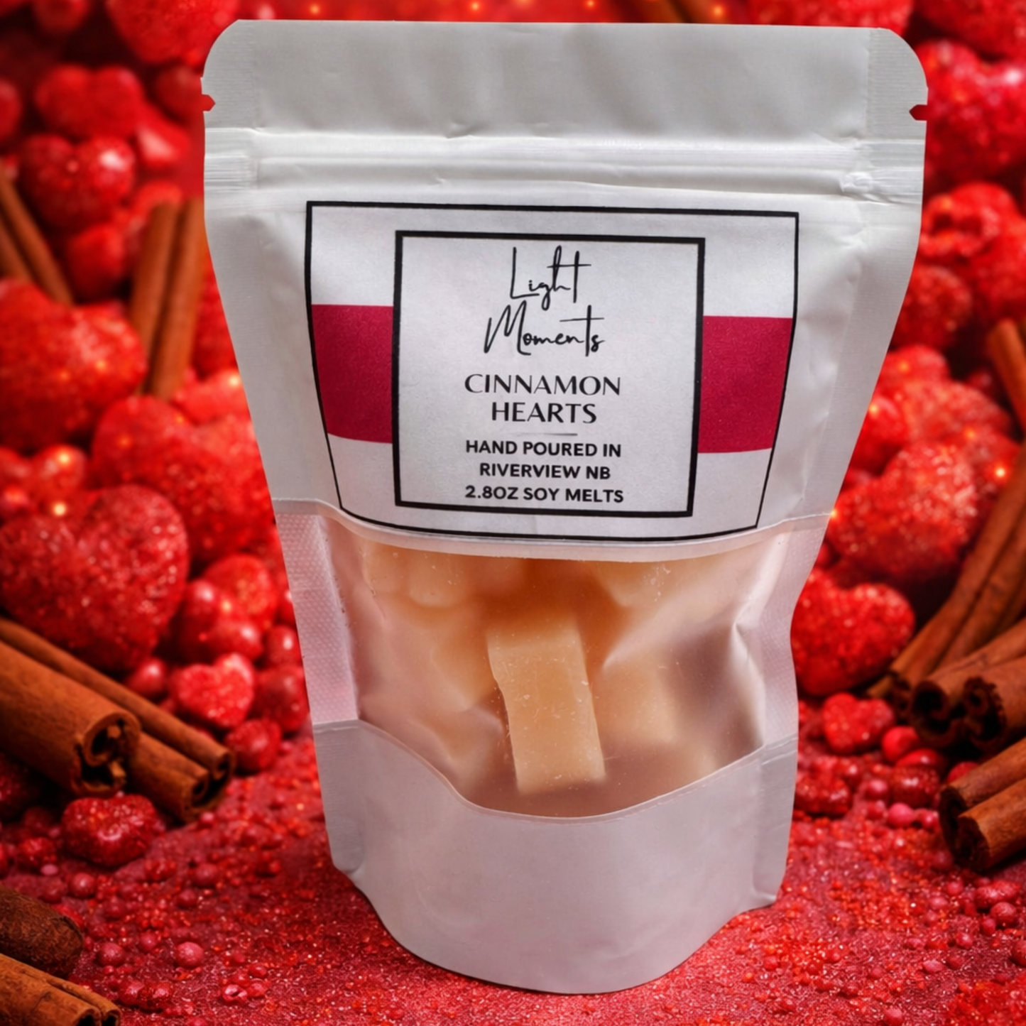 2.8oz Cinnamon Hearts Wax Melts