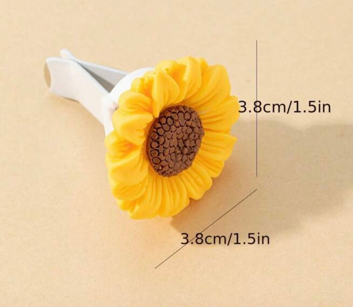 Sunflower Aroma Charm Vent Clip