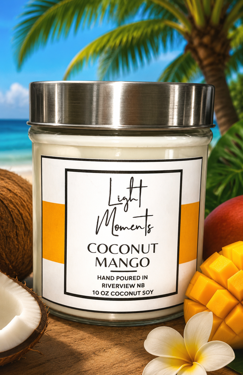 10 oz Coconut Mango Candle