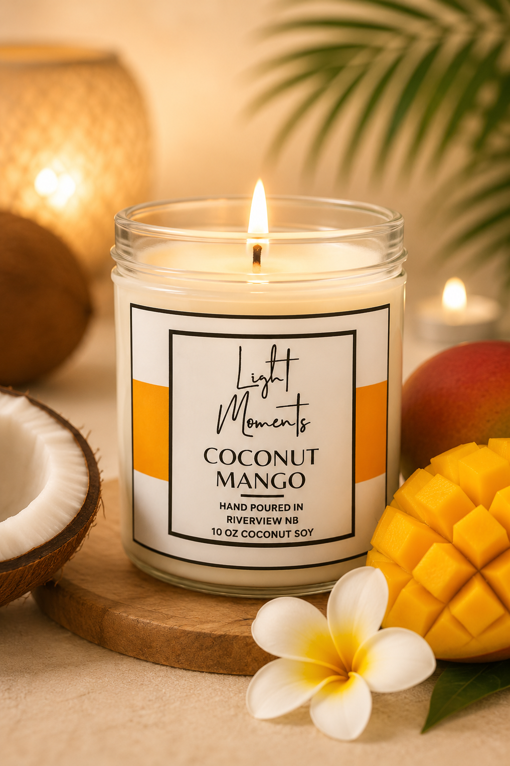 10 oz Coconut Mango Candle