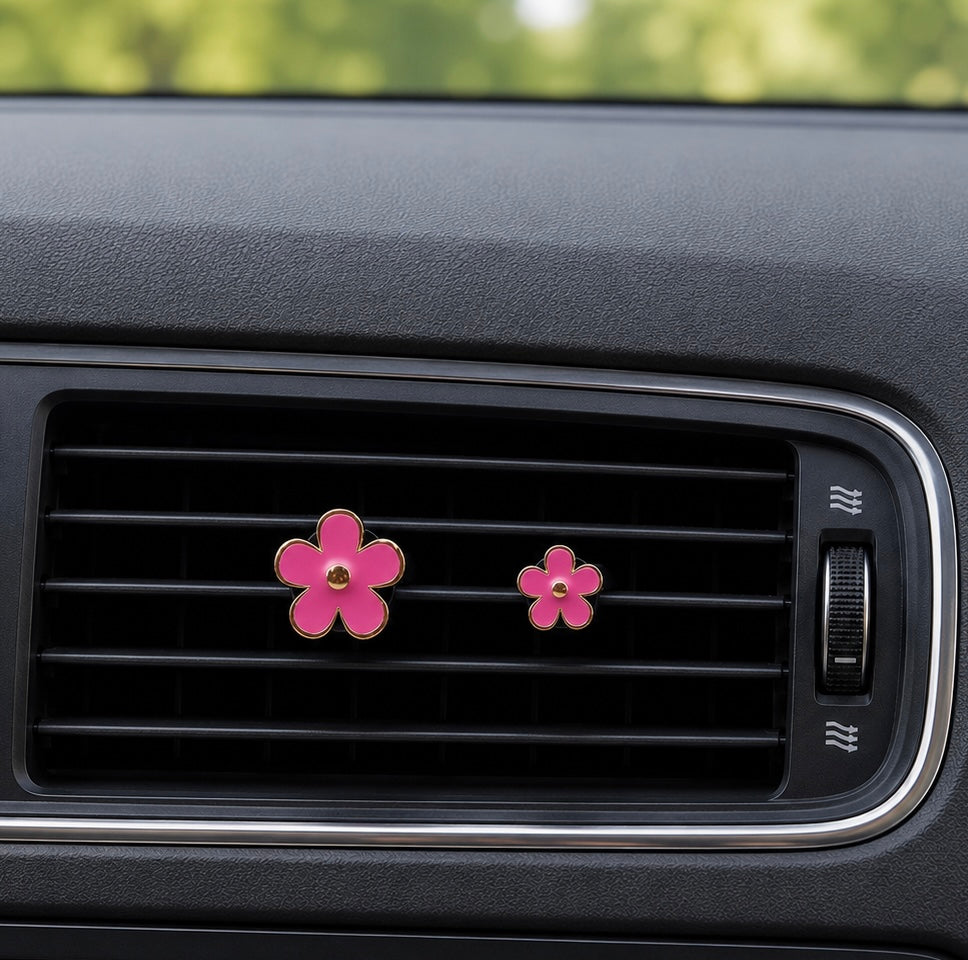 Flower Aroma Charm Vent Clip - 3 Variations