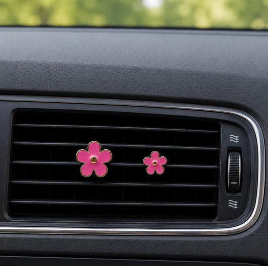 Flower Aroma Charm Vent Clip - 3 Variations