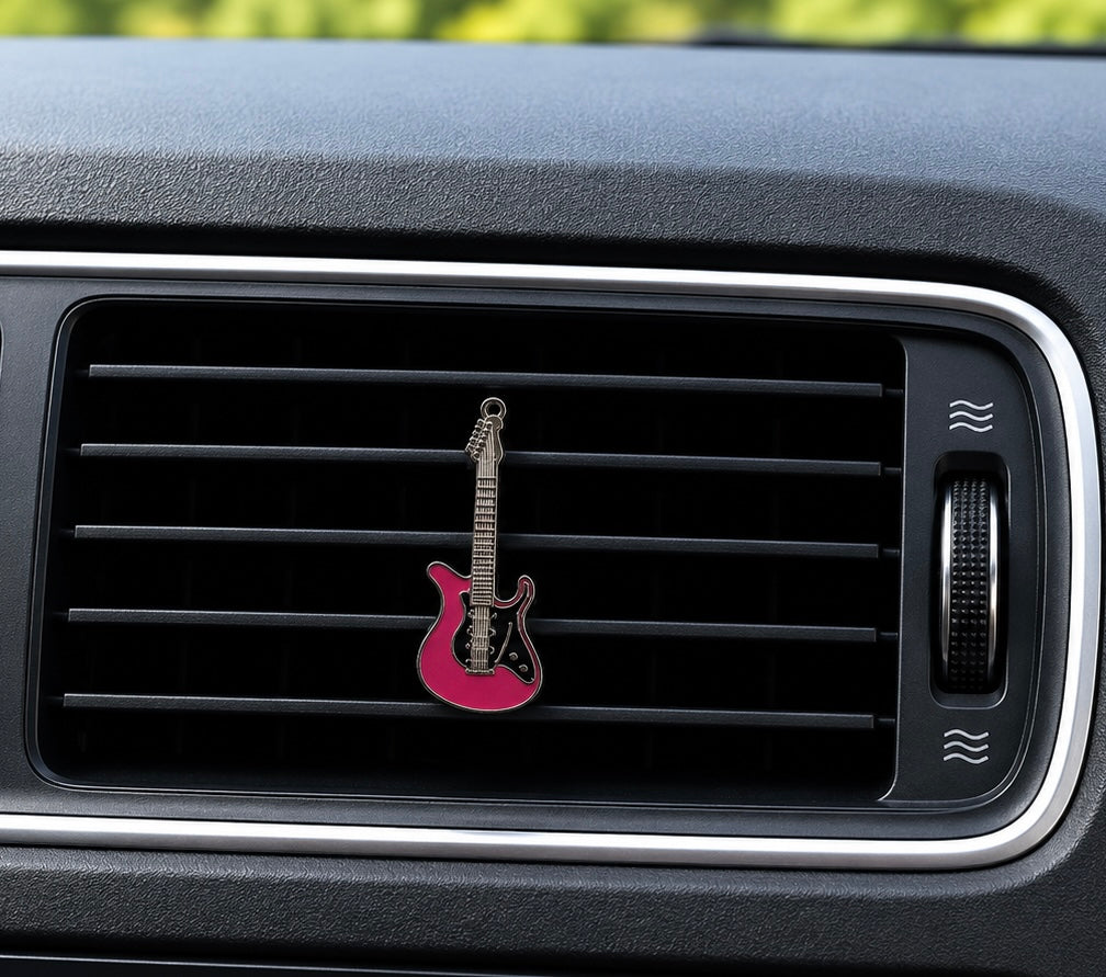 Guitar Aroma Charm Vent Clip - 6 Colours