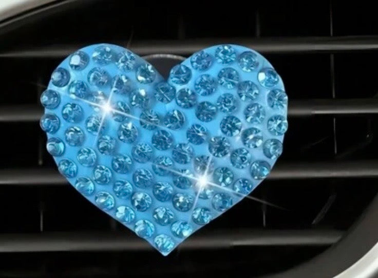 Diamond Heart Aroma Charm Vent Clip - 3 Variations
