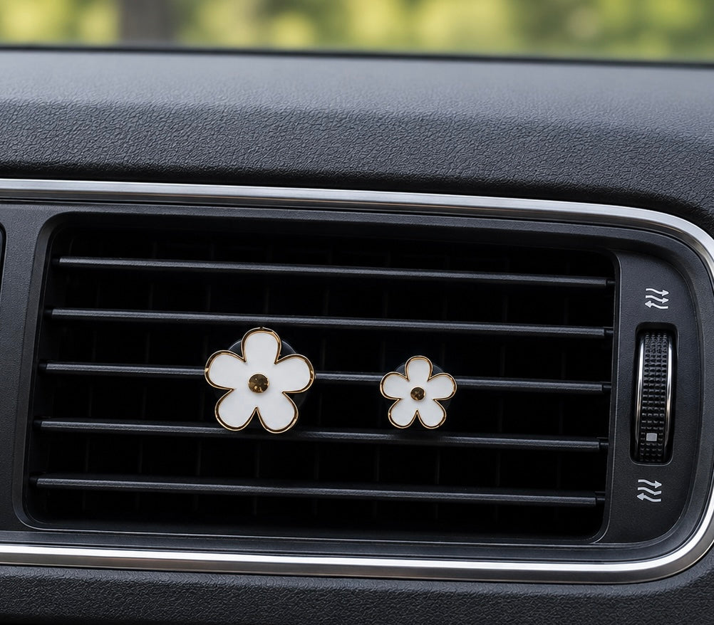 Flower Aroma Charm Vent Clip - 3 Variations