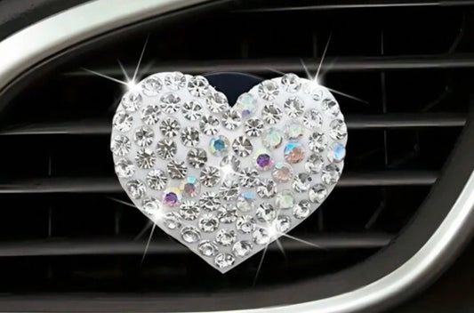 Diamond Heart Aroma Charm Vent Clip - 3 Variations